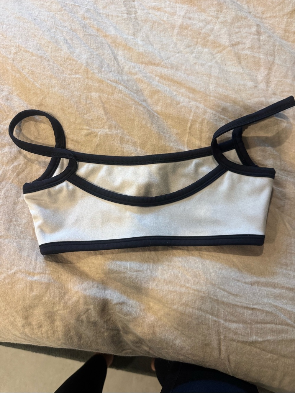 437 micro bra cream and black XS - Picture 4 of 5